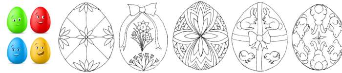 highly intricate decorated easter eggs